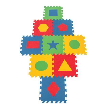 Covoras Puzzle din Spuma 9 Piese -Forme geometrice [3]