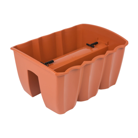 GRADINA - Ghiveci Balustrada Crown DCRO400 Teracota/Maro