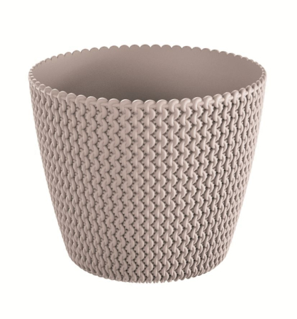 Ghivece si suporturi - Ghiveci Slofy, Prosperplast, Plastic, 15.8 cm, Bej