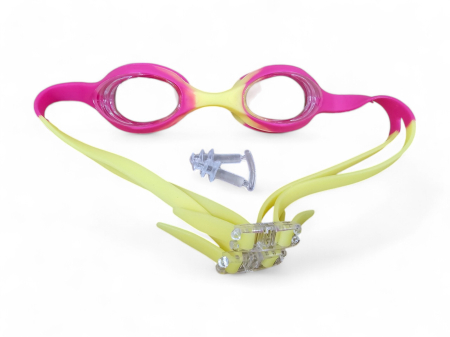 Ochelari Inot pentru Copii, Anti-Aburire, Roz/Galben [3]