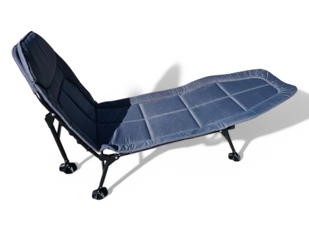 Pat si Sezlong Plianbil Almarox, Albastru Gri, 30-32x205x65cm, greutate maxima 130kg, saltea confortabila [3]