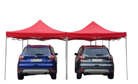 Pavilion 3m X 4.5 m, reglabil, Rosu [1]