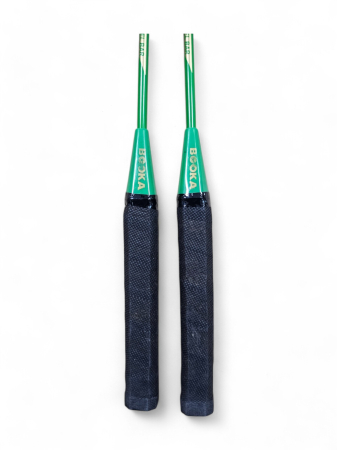 Set 2 Rachete Badminton cu Fluturas si Husa, Verde [2]