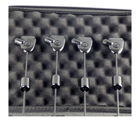 Set 4 Swingere Almarox Black, cu penar pentru transport, greutate reglabila, iluminare led in culori diferite, mufa jack [9]