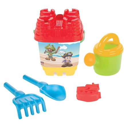 Jucarii exterior - Set galetusa si forme pentru nisip Sweety Castle Bucket