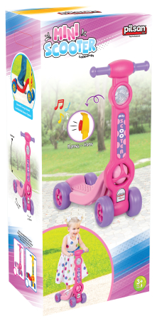 TROTINETA MINI SCOOTER Plastic , Roz , Pilsan [1]