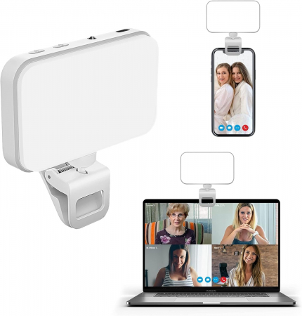 Accesorii foto-video - Lumina video reîncărcabilă perfectă pentru selfie-uri și videoconferințe impecabile!