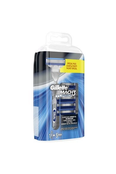 Aparat de Ras, Gillette Mach 3, Turbo, 3 Lame + 4 Rezerve [1]