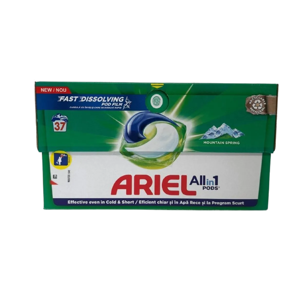 Ariel Detergent Capsule Mountain Spring 37buc Eco Box [1]