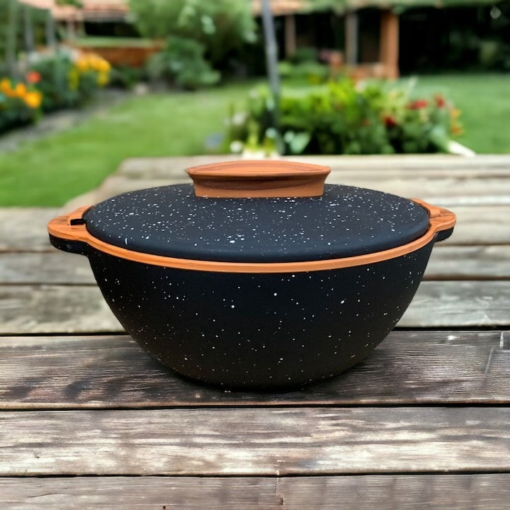 Caserola Termoizolanta cu Capac Finisaj Lucios, Agora, 3.305 L [3]