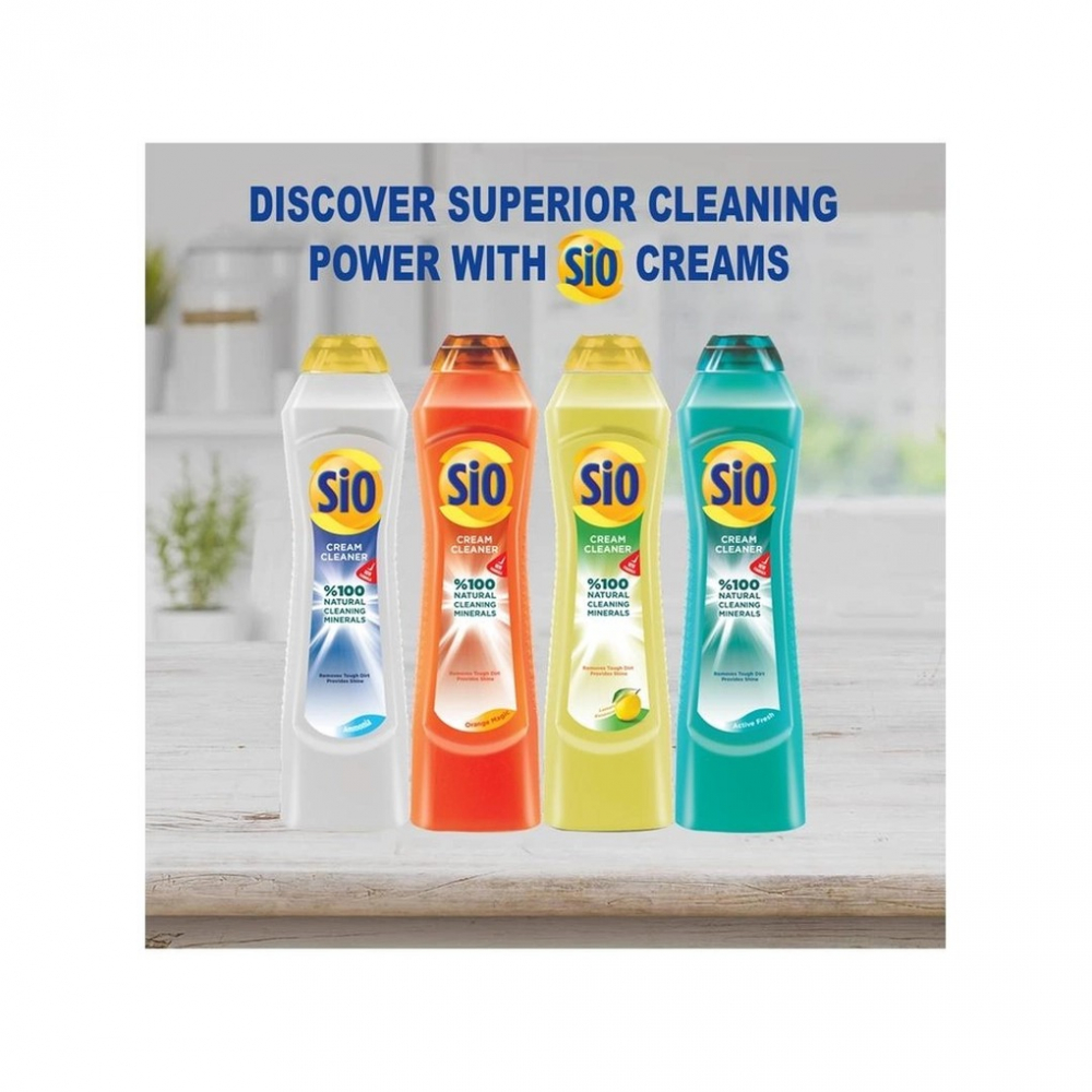 Crema de Curatat, Sio, cu Aroma de Lamaie, cu Minerale 100% Naturale, 500 ml [4]