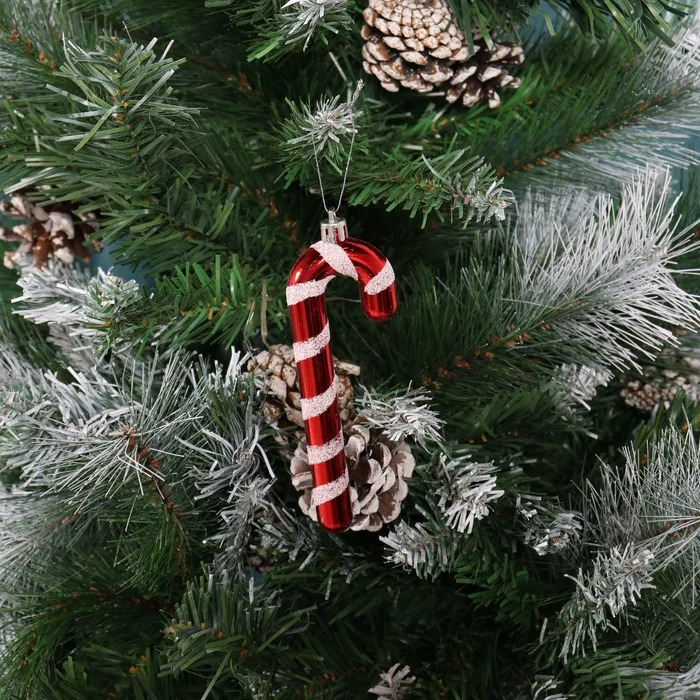 Decoratiune Craciun, Baston, Rosu si Alb, 2 buc [2]