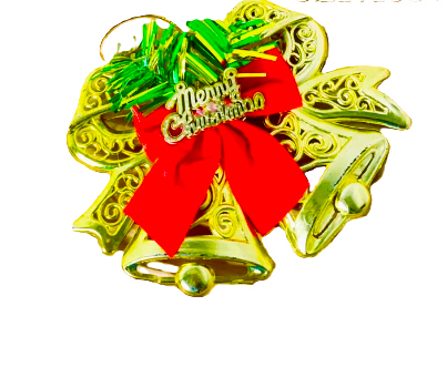 Decoratiune Craciun, Clopotei Aurii, 10 x 12 cm [1]