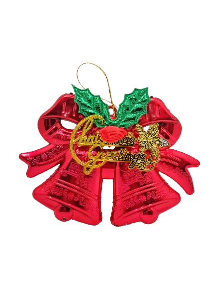 Decoratiune Craciun, Clopotei Rosii, 10 x 12 cm [1]