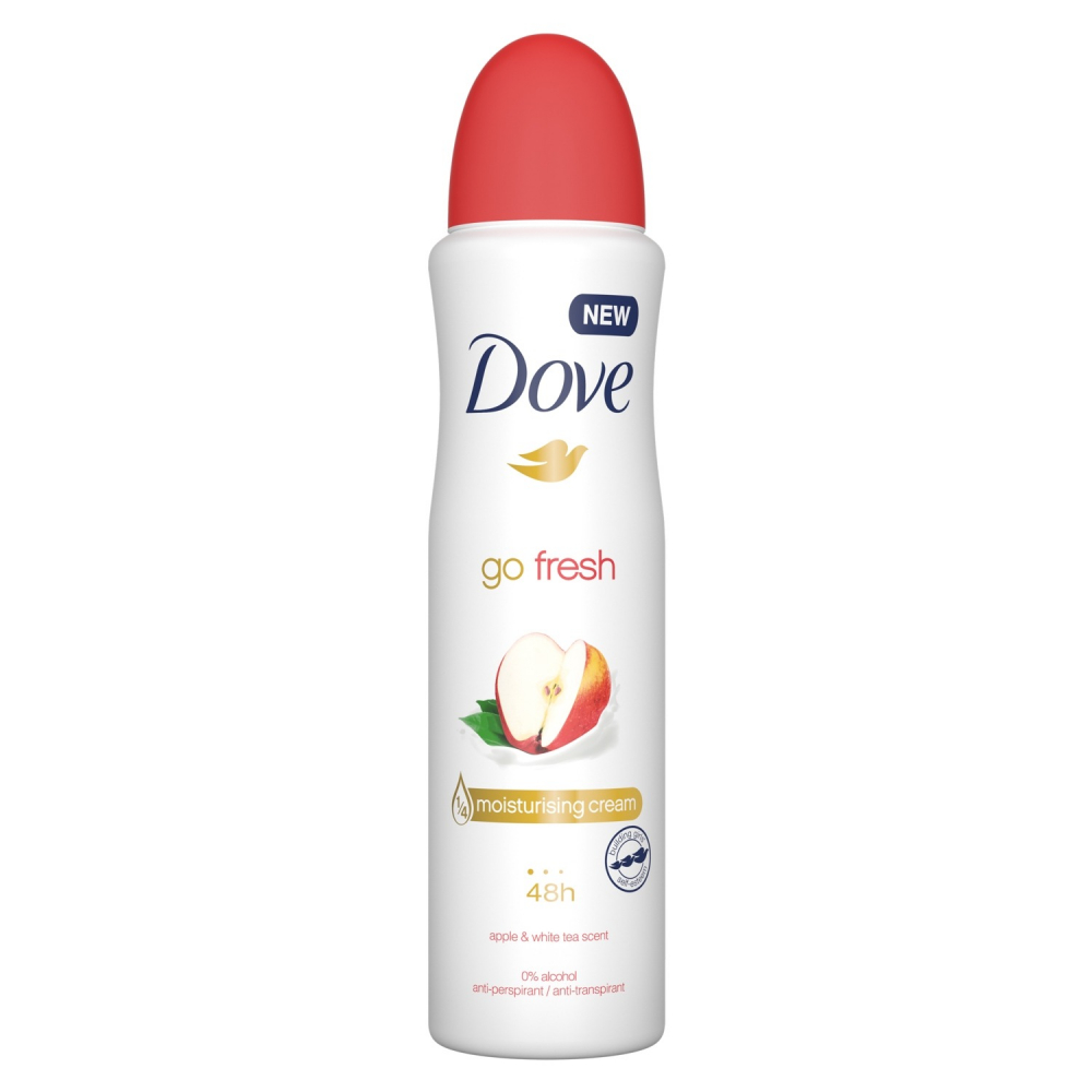 Deodorant Dama, Dove, Go Fresh Women, Apple & White Tea, Spray, 250 ml [1]