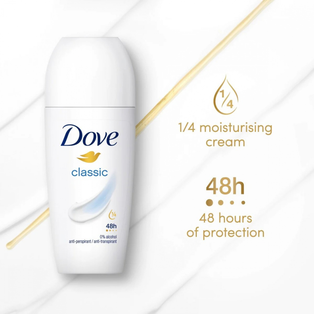 Deodorant Dama, Dove, Women, Classic, Roll On, 50 ml [2]