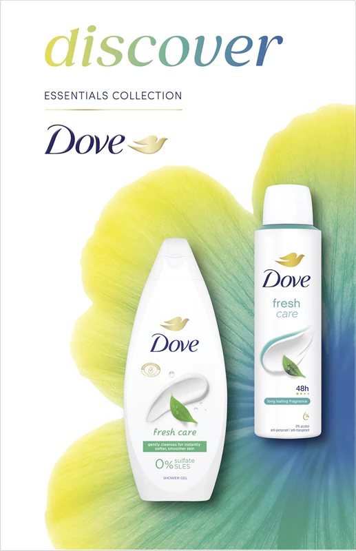 DOVE CASETA CADOU (GEL DE DUS 250+DEO 150) DISCOVER FRESH CARE [1]