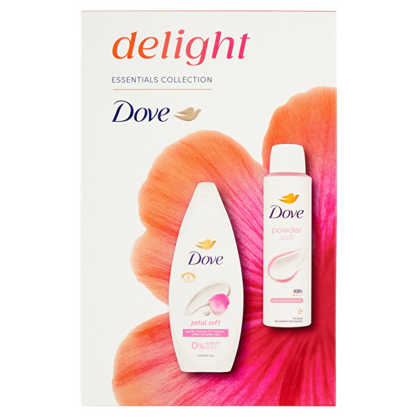 DOVE CASETA CADOU (GEL DE DUS 250+DEO150) DELIGHT PETAL SOFT [1]