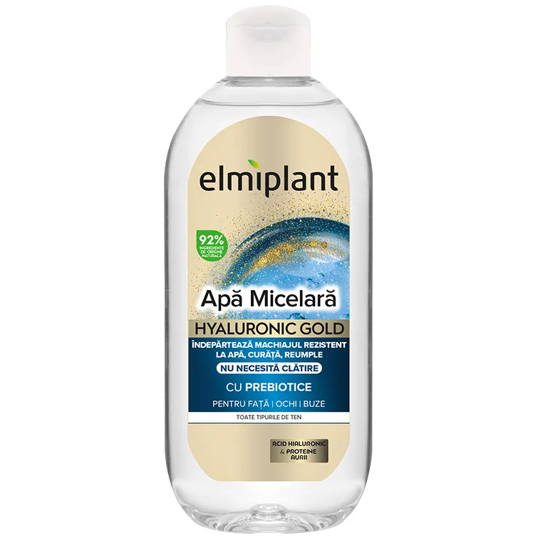 ELMIPLANT APA MICELARA 400ML HYALURONIC GOLD, Make UP [1]