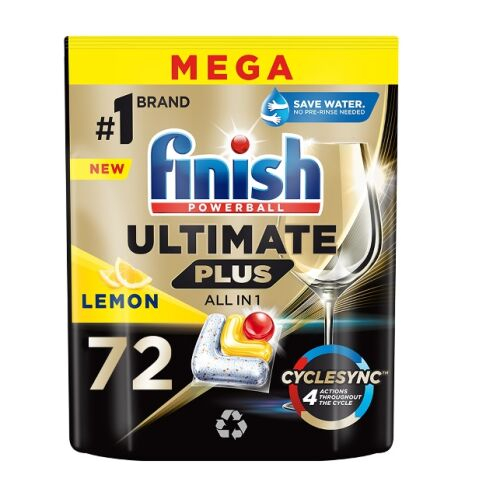 Finish Capsule Spalat Vase Capsule Powerball Ultimate Plus Lemon 72 capsule [1]