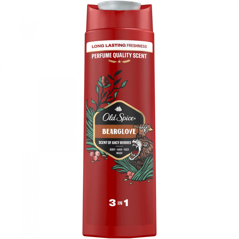 Gel de Dus, 3 in 1, Old Spice, Bearglove, 400 ml [1]