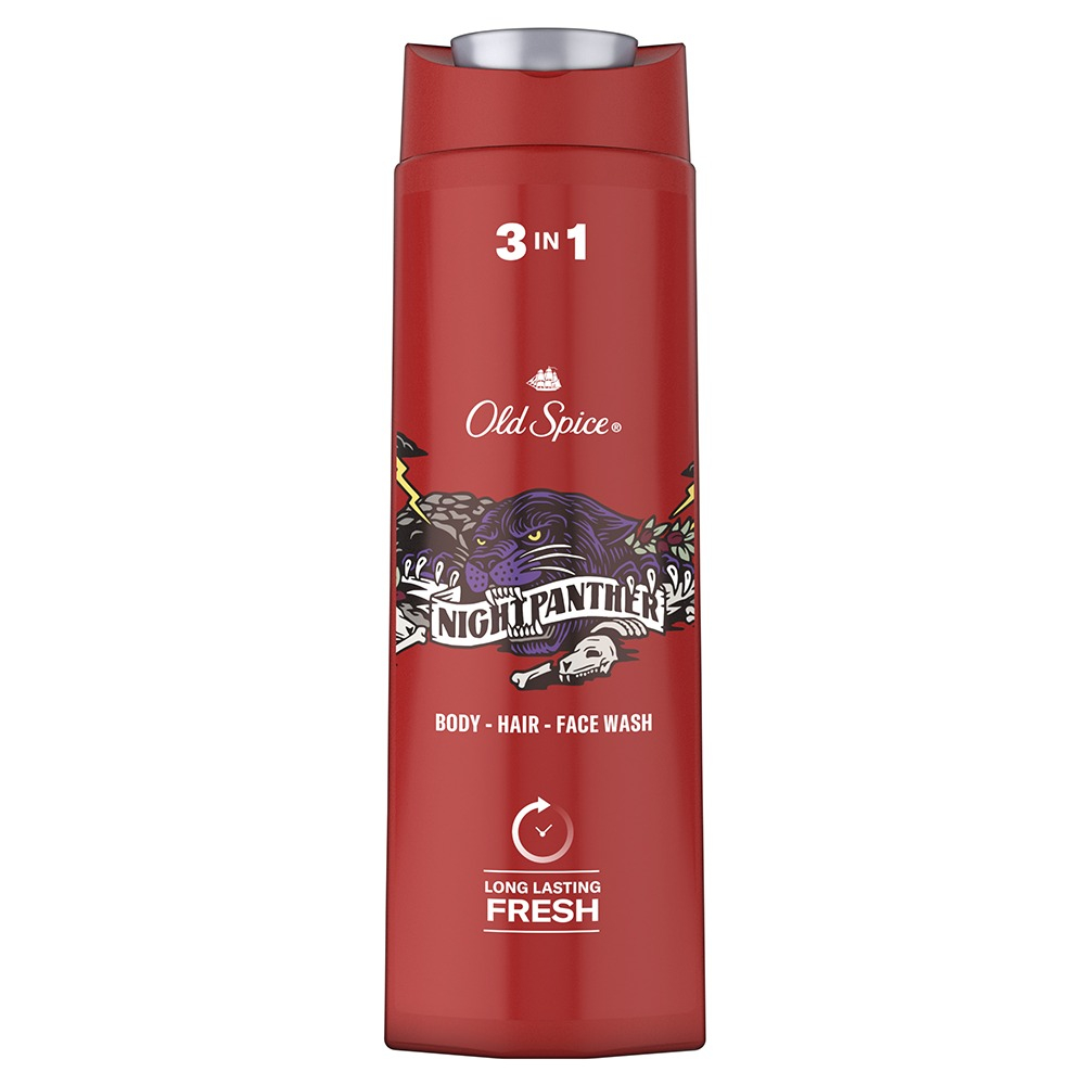Gel de Dus, 3 in 1, Old Spice, Night Panther, 400 ml [1]