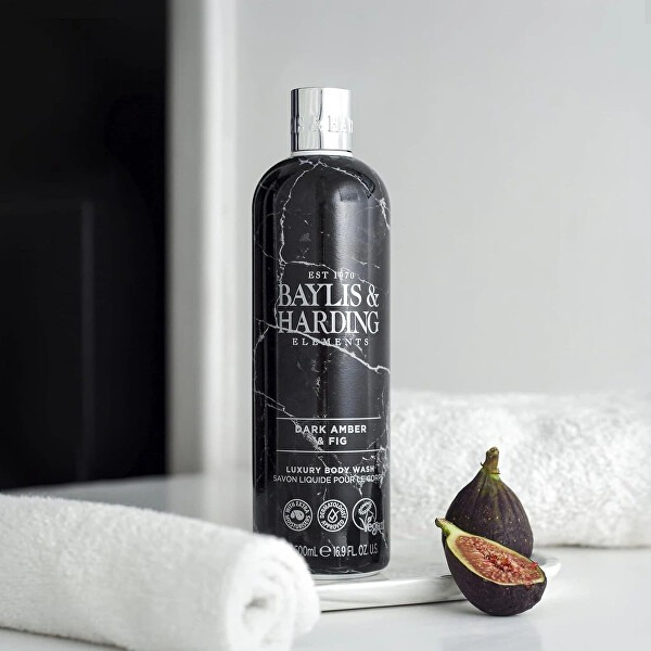 Gel de Dus, Baylis & Harding Elements, Dark Amber & Fig, 500 ml [4]