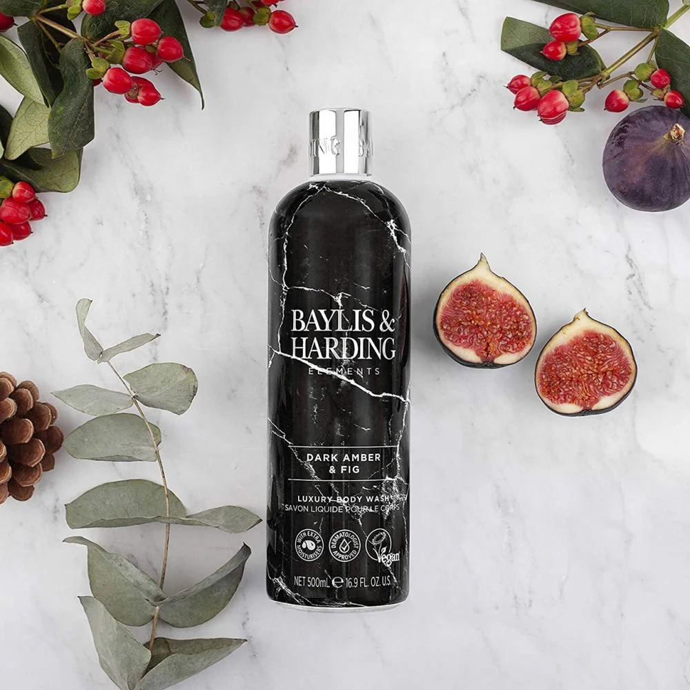 Gel de Dus, Baylis & Harding Elements, Dark Amber & Fig, 500 ml [2]