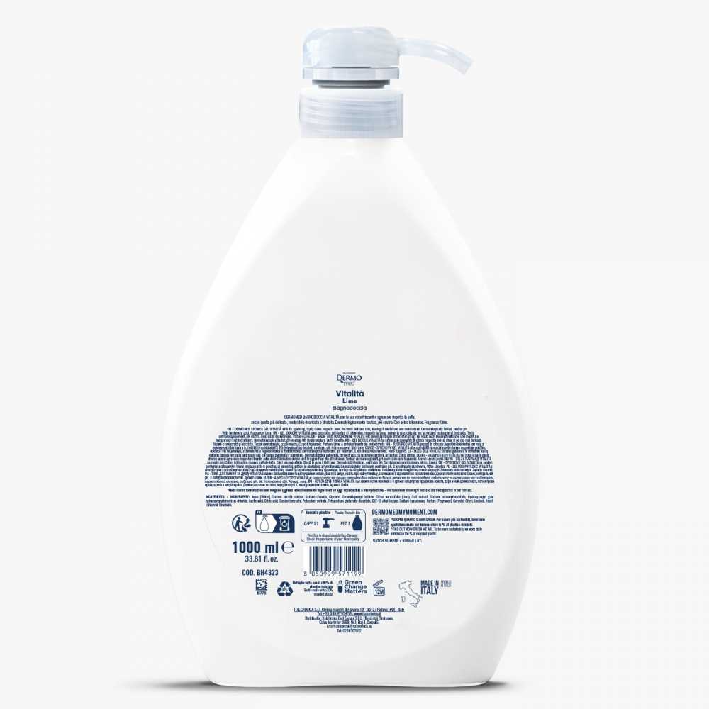 Gel de Dus, Dermomed, Vitality Lime, 1000 ml [2]
