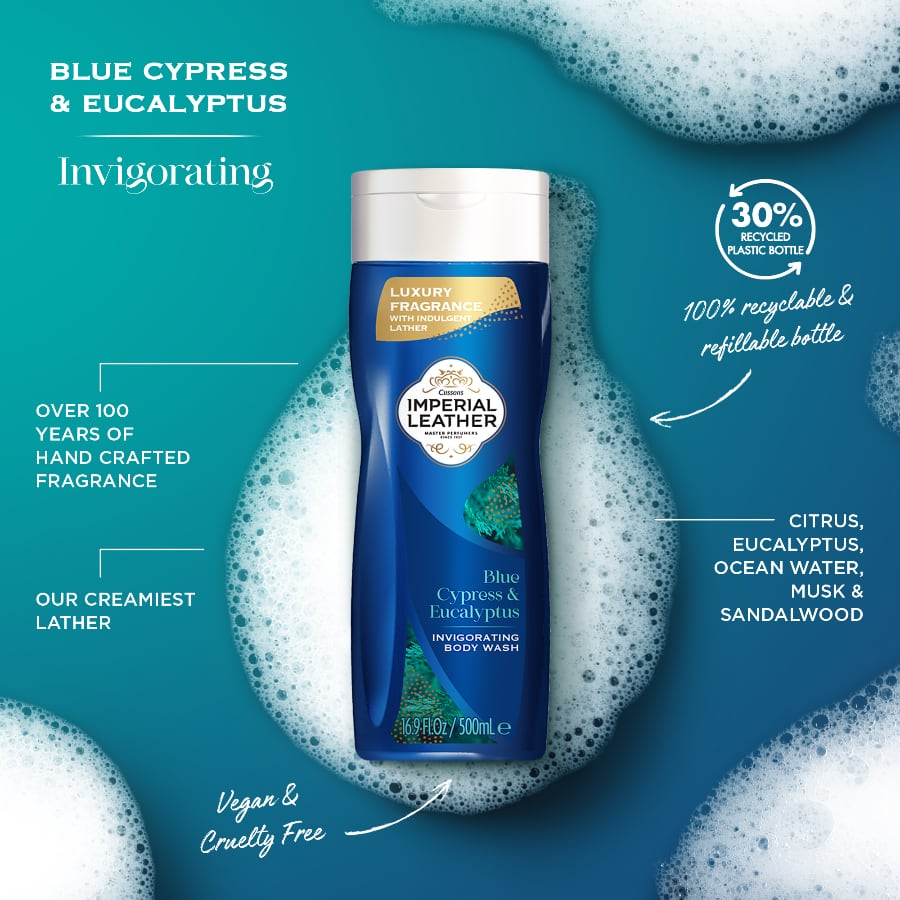 Gel de Dus, Imperial Leather, Blue Cypress & Eucalyptus, 500 ml [2]
