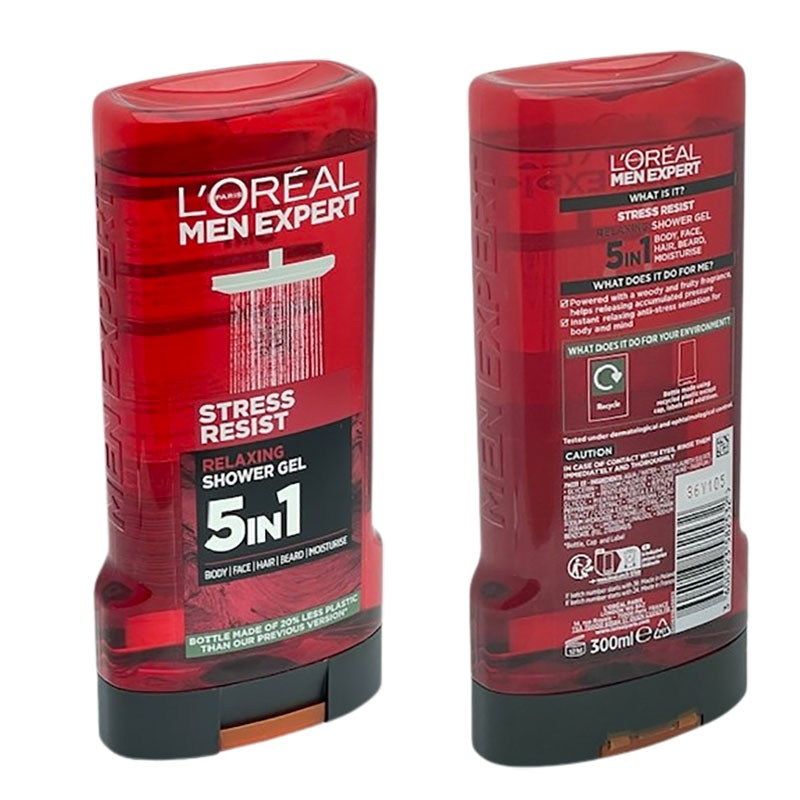 Gel de Dus, L'Oreal Men Expert, Stress Resist 5in1, 300 ml [3]