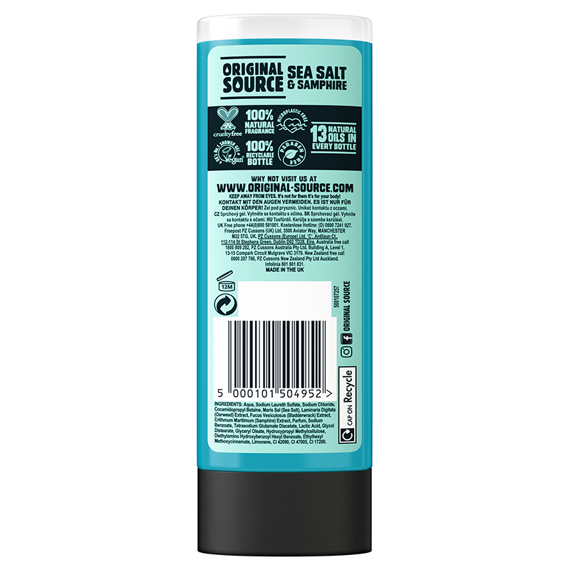 Gel de Dus, Original Source, Fresh, Sea Salt & Samphire, 250 ml [4]