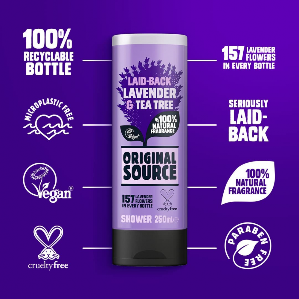 Gel de Dus, Original Source, Lavender & Tea Tree, 250 ml [2]