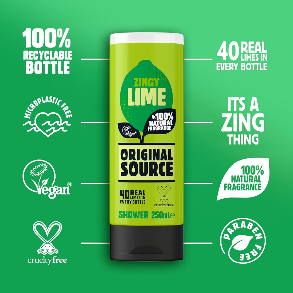 Gel de Dus, Original Source, Lime, 250 ml [4]