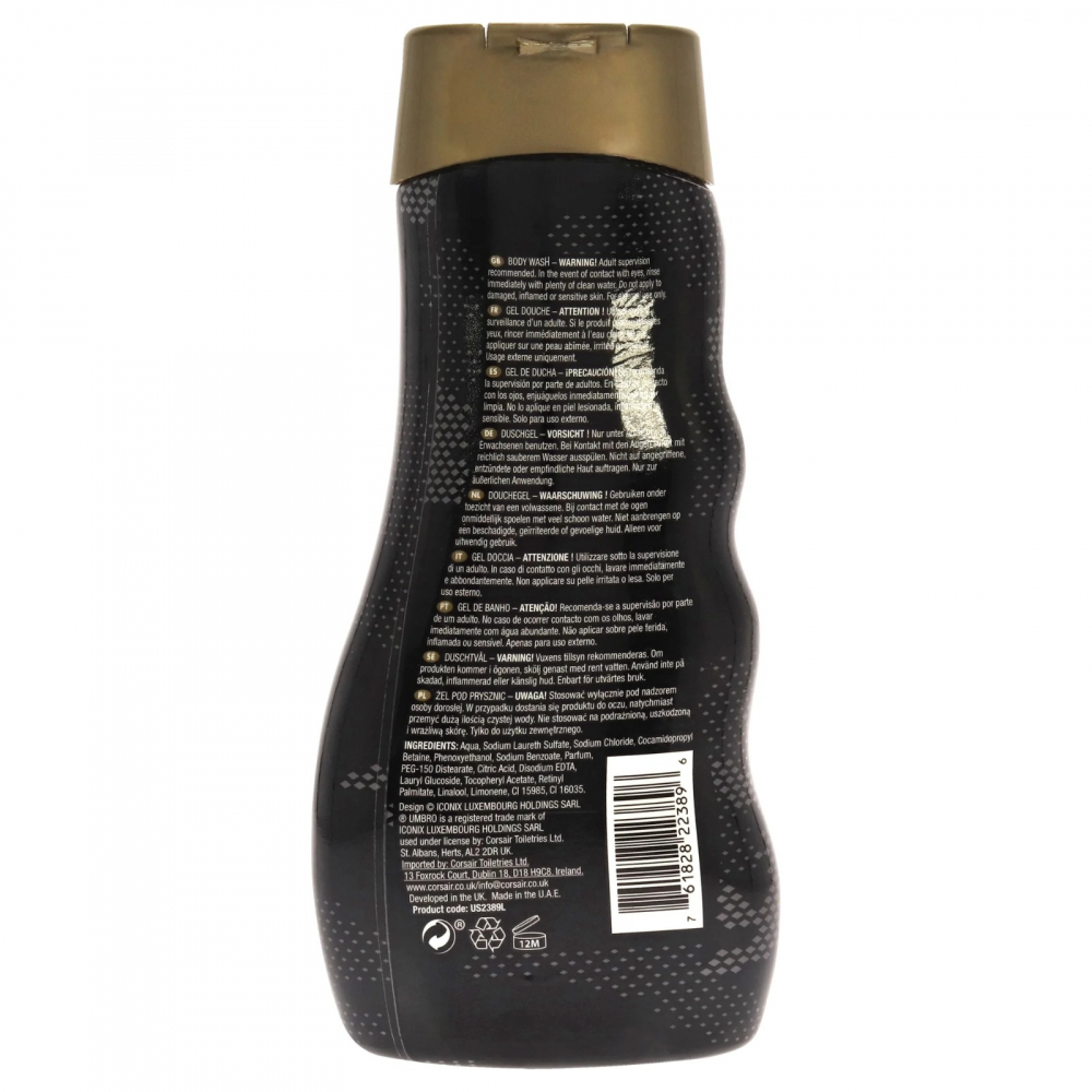 Gel de Dus Pentru Barbati, Umbro, Energy, 400 ml [2]