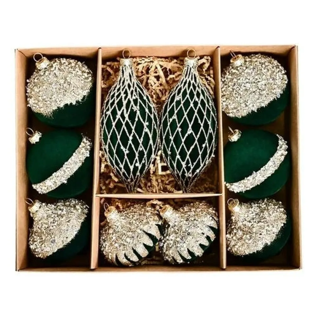 Globuri Craciun Catifea 108-1 10/set [1]