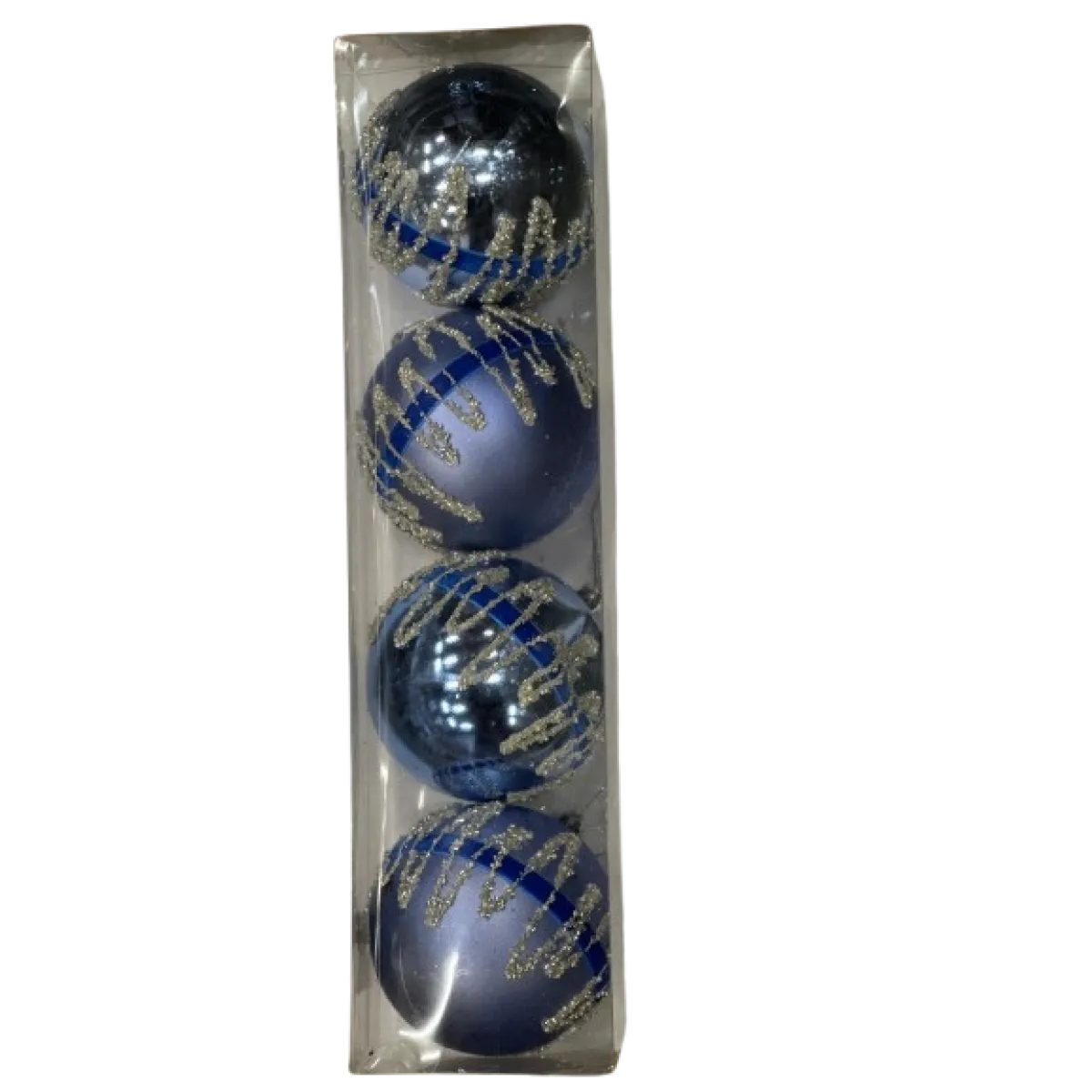 Globuri Craciun Din Plastic 10cm  4/set [1]