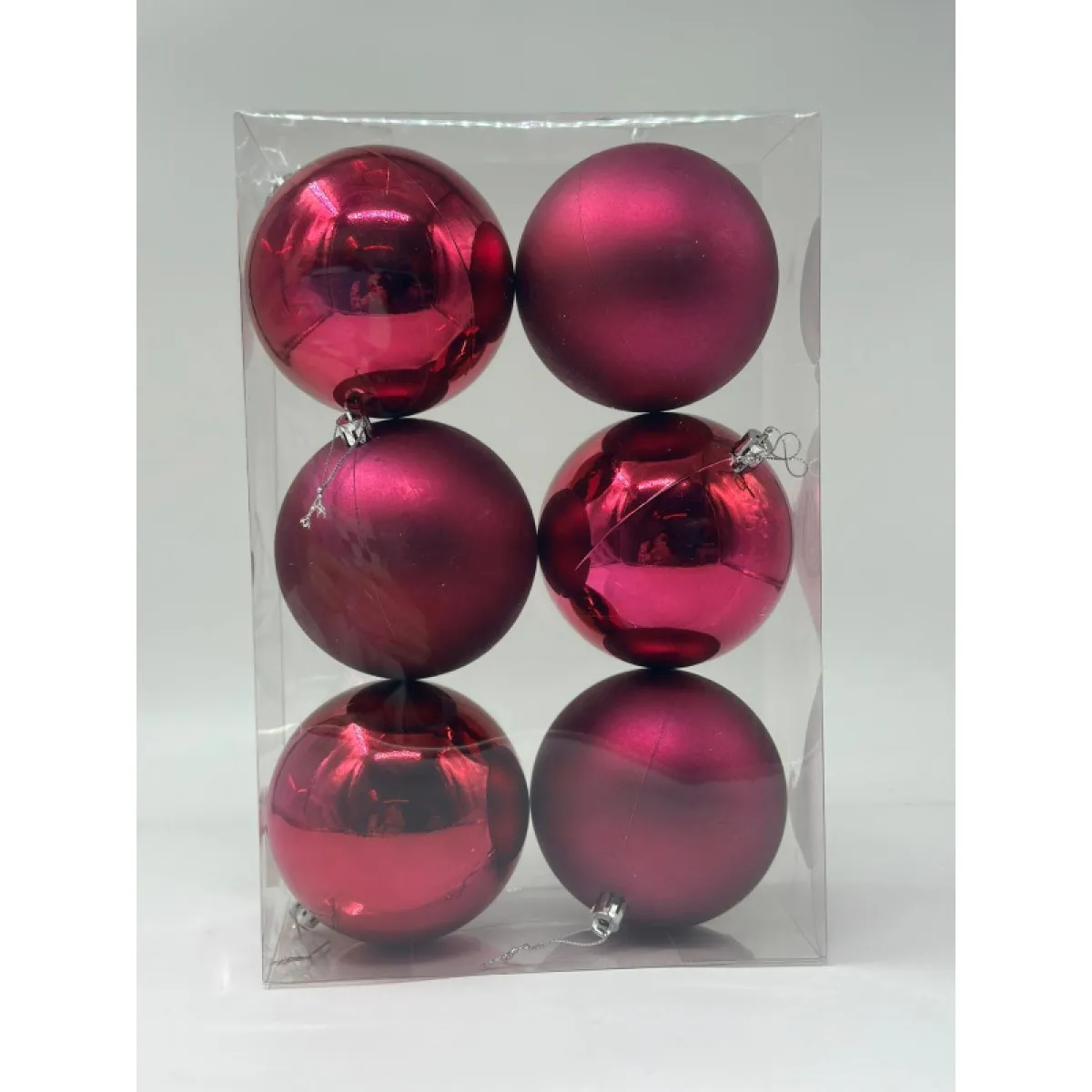 Globuri Craciun Din Plastic 10cm  6/set [1]