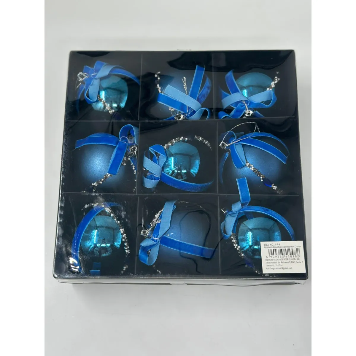 Globuri Craciun Din Plastic 8cm 9/set [1]