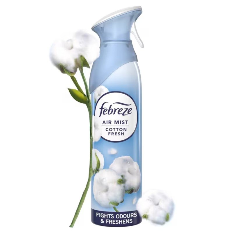 Odorizant de Camera, Febreze, Air Mist, Cotton Fresh, Spray, 185 ml [2]