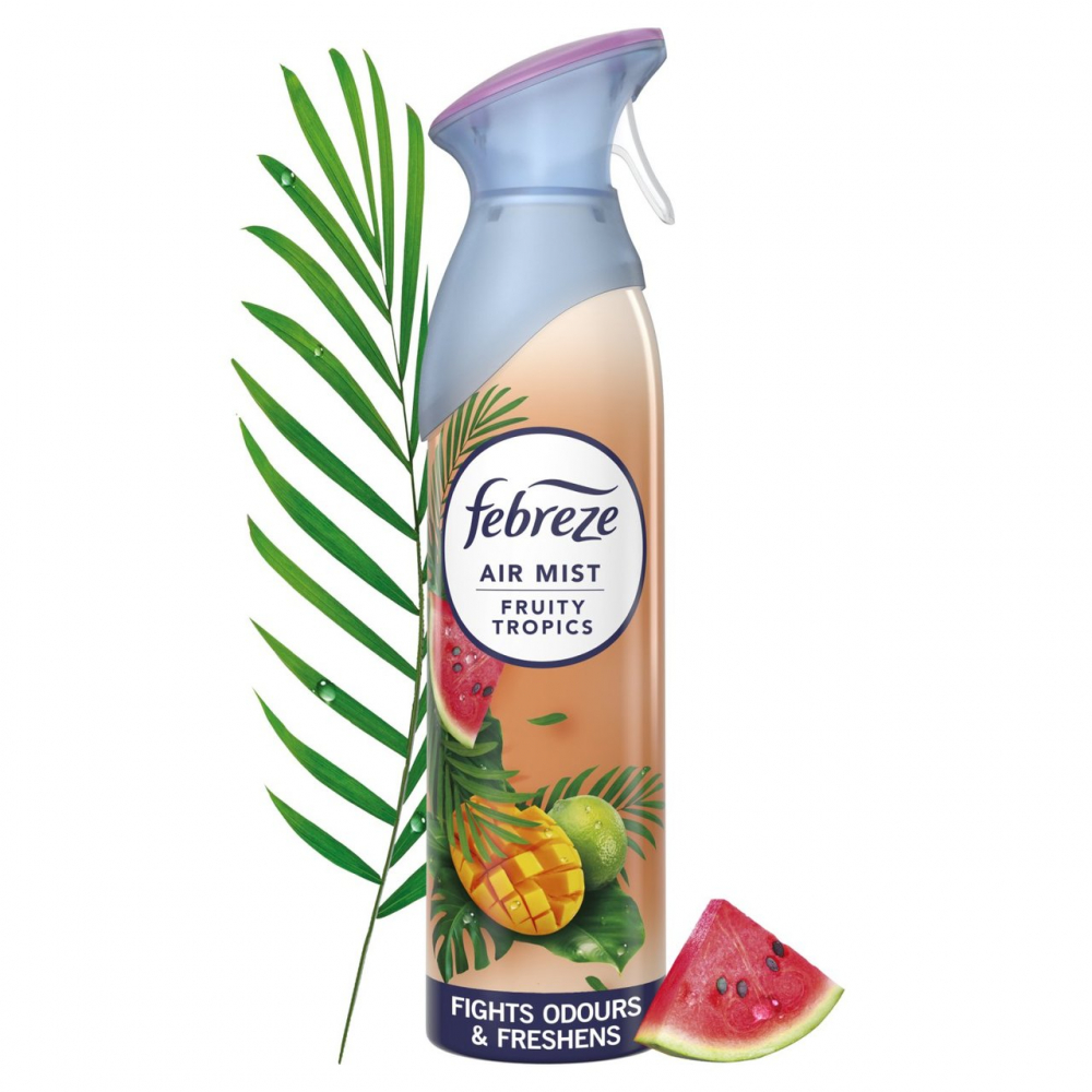 Odorizant de Camera, Febreze, Air Mist, Fruity Tropics, Spray, 185 ml [2]