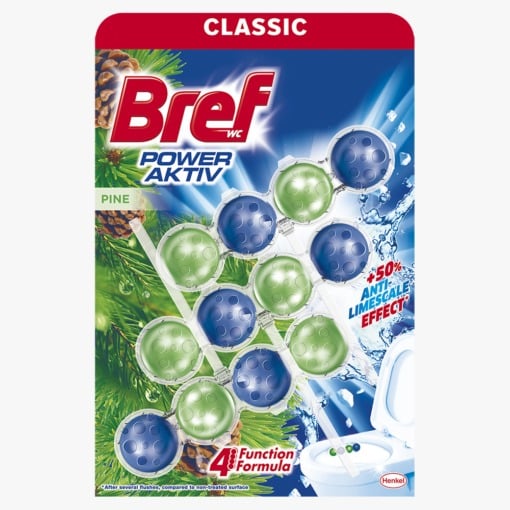 Odorizant WC, Bref, Power Aktiv Pine, 3x50g [1]