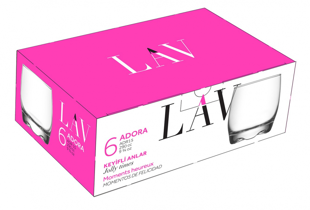 Pahare Pentru Whisky, Lav, Adora, 290 ml, Set 6 buc [2]