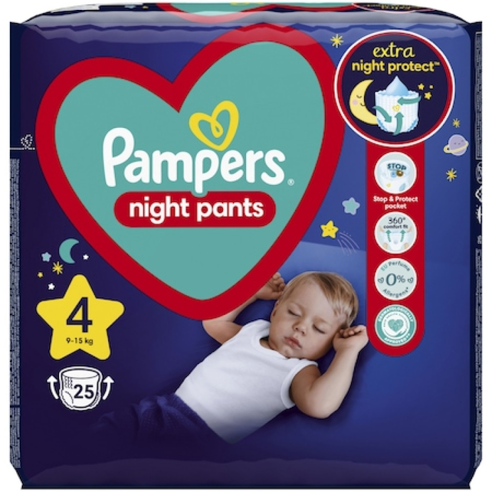 Pampers Pants Baby Night Nr.4 9-15kg 25buc [1]