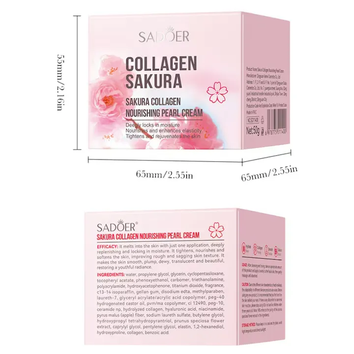 Sadoer Cremă de Față cu Colagen Sakura Nourishing Pearl 60ml [2]