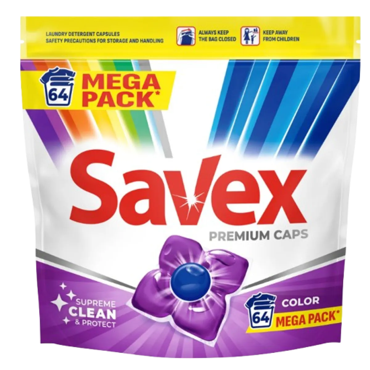 Savex Detergent Capsule Color 64buc [1]