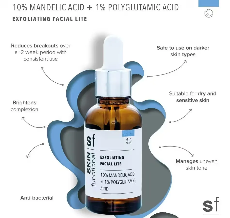 Ser Exfoliant cu 10% Acid Mandelic + 1% Acid Poliglutamic (30 ml) [2]