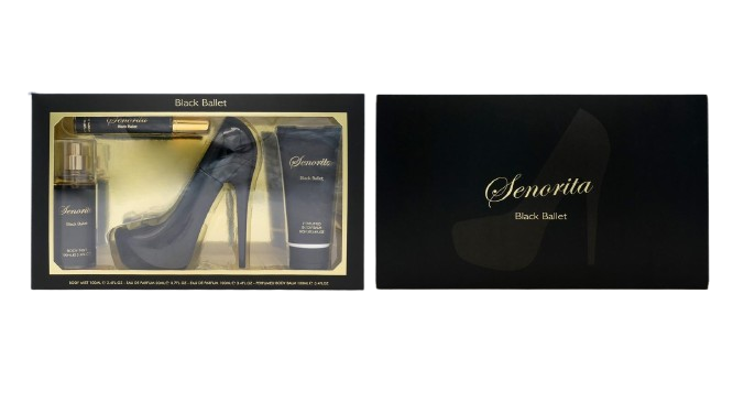 Set Cadou pentru Femei, Senorita, Black Ballet, Body Mist 100 ml, Apa de Parfum 100 ml + 20 ml, Crema Corp 100 ml, Inspirat de Carolina Herrera - Good Girl [2]