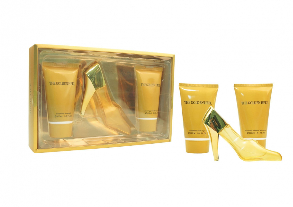 Set Cadou, Pentru Femei, The Golden Heel, Gel de Dus 100 ml, Apa de Parfum 50 ml, Lotiune de Corp 100 ml - Inspirat de Alien by Thierry Mugler [6]