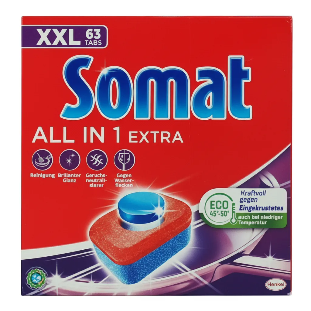 SOMAT DETERGENT VASE TABLETE ALL IN 1 EXTRA 63 BUCATI [1]